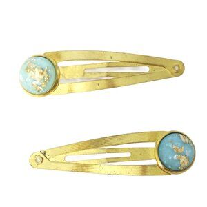 Flakes of Gold Hairclips